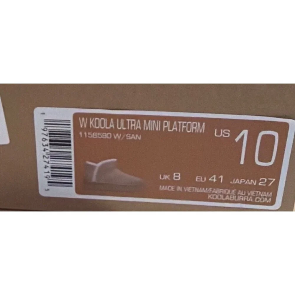 Koolaburra by UGG Koola Ultra Mini Platform Sand Boots Size 10 - Picture 14 of 14